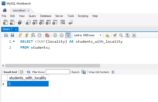 SQL COUNT Function - Counting Non-NULL Values in a Column