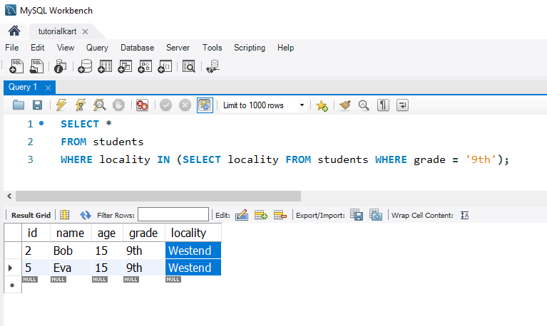 SQL IN Operator - Using IN with a Subquery