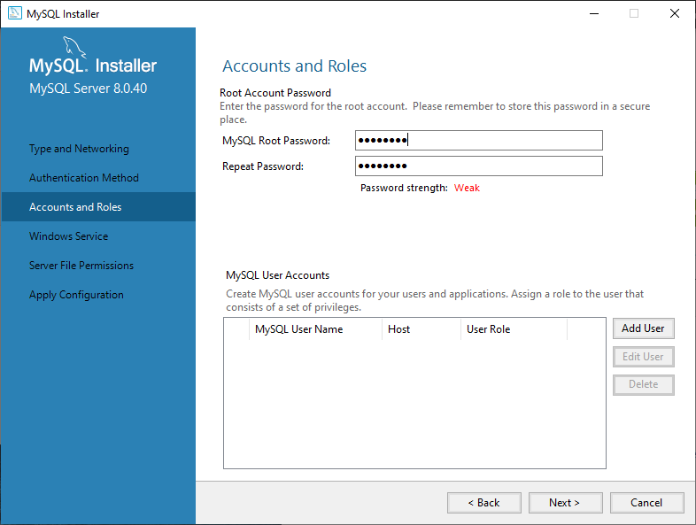 MySQL Server Installation