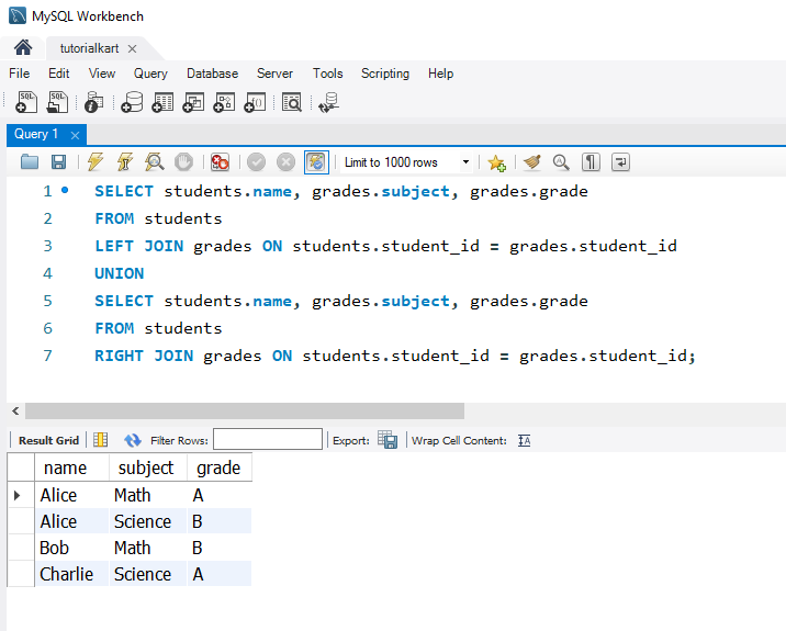 SQL Joins - Example Using FULL JOIN for Complete Set of Records