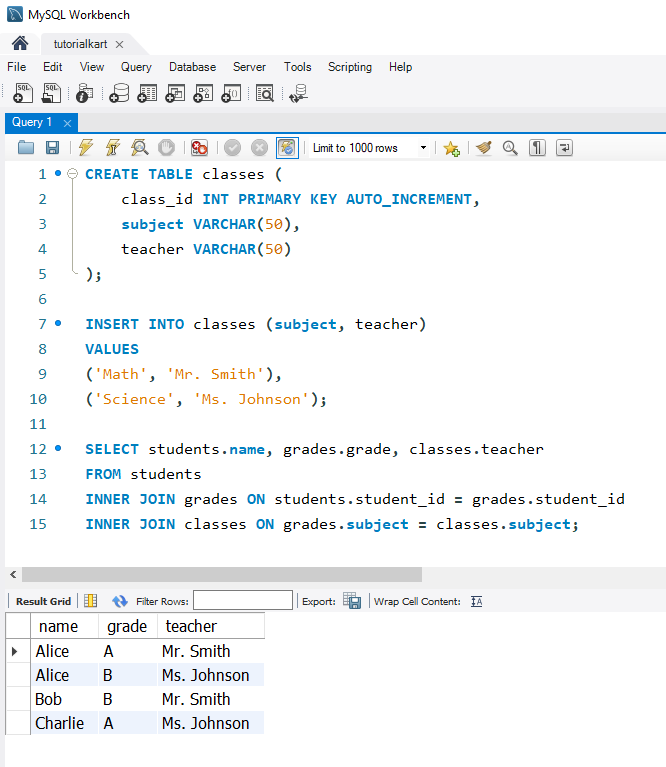 SQL INNER JOIN Example - Joining More Than Two Tables