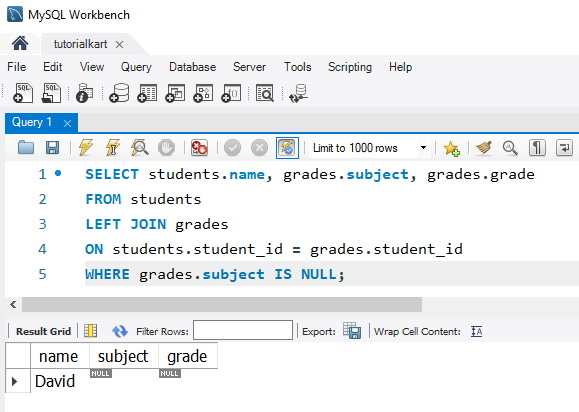 SQL LEFT JOIN Example - Filtering LEFT JOIN Results with WHERE Clause