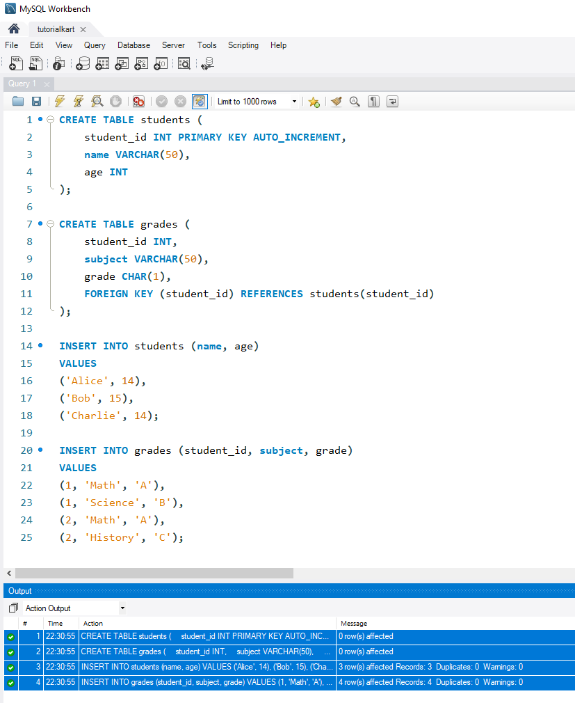 SQL RIGHT JOIN - Setup for Examples