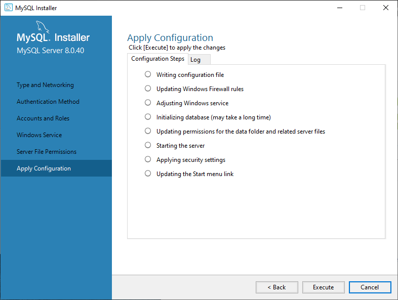 MySQL Server Installation