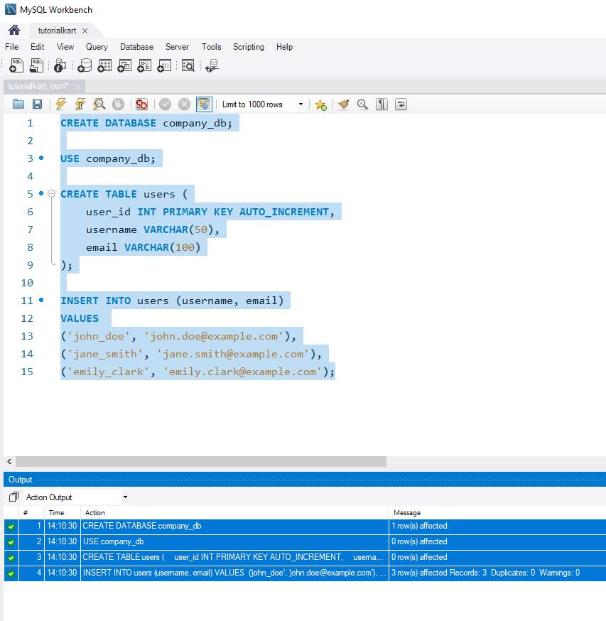 Extract Substrings in MySQL - Setup for examples