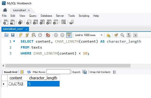 Find String Length in MySQL - Example - Using CHAR_LENGTH() and LENGTH() in Conditional Statements