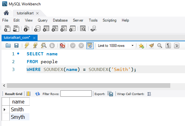 Finding Phonetically Similar Names in MySQL