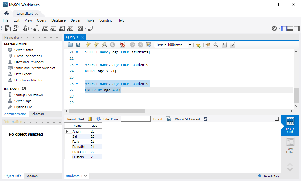 MySQL Select Rows from the Table - Order Results