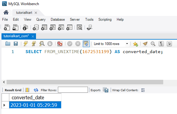 Convert Timestamps to Dates in MySQL - Example: Converting a UNIX Timestamp to Date