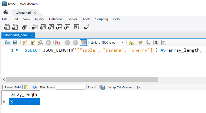 Convert JSON to Arrays in MySQL - Example: Counting Elements in a JSON Array