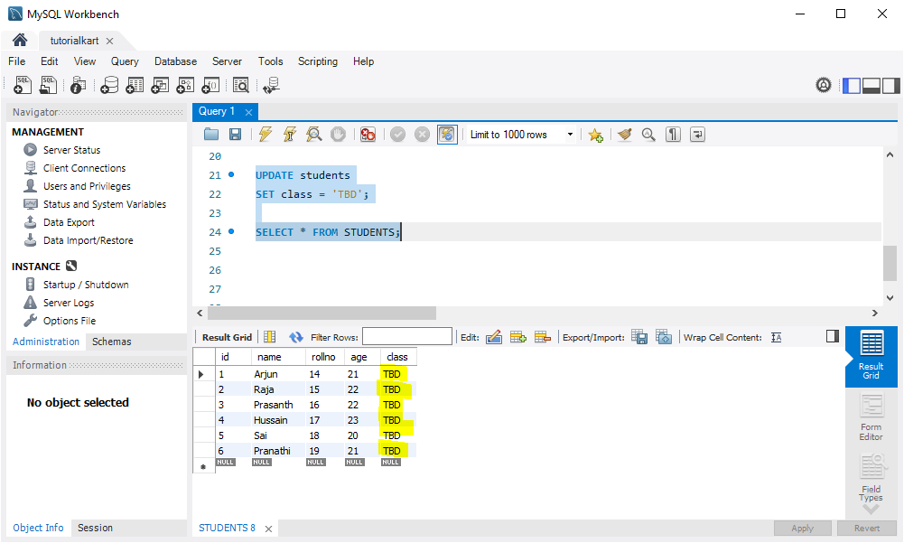 MySQL - Update All Rows