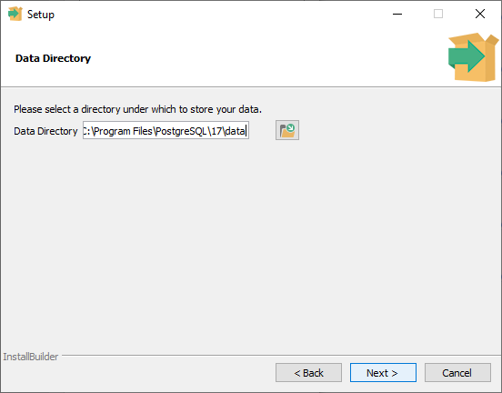 PostgreSQL Data Directory