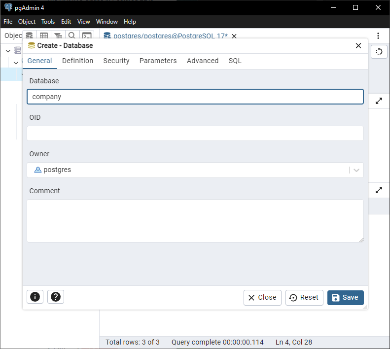 PostgreSQL - HAVING Clause Example Setup