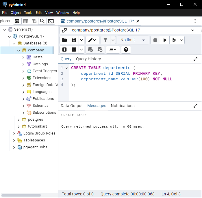 PostgreSQL - Foreign Key Constraints - Setup for examples