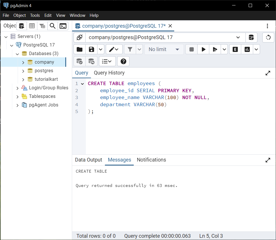 PostgreSQL - Basic Auto-increment ID Using SERIAL