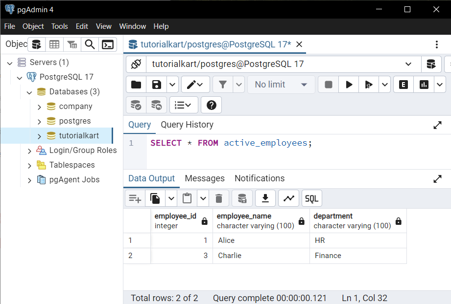 PostgreSQL - select from Table