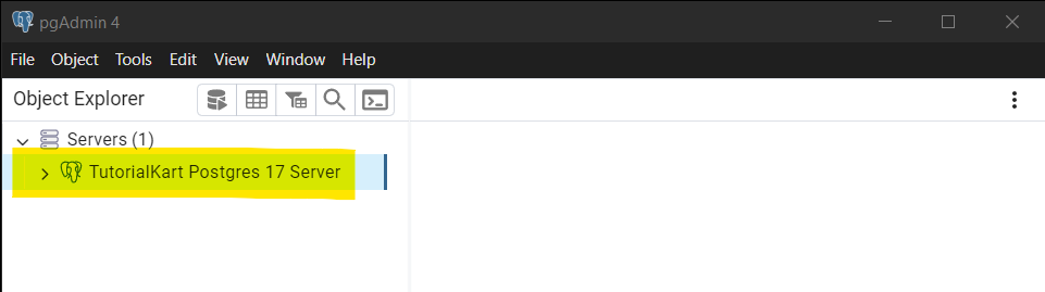 Connect to a Database Server in pgAdmin 4 - Servers