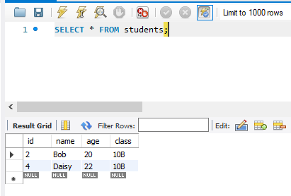 Java MySQL - Delete Multiple Rows Based on a Condition - MySQL Workbench