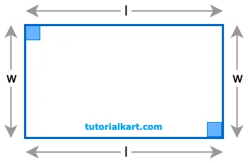 Perimeter of a Rectangle Formula Using Length and Width