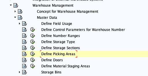 Picking Area Configuration in SAP WM