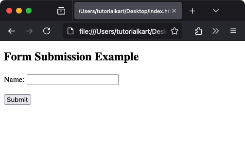 button Example with Form Submission