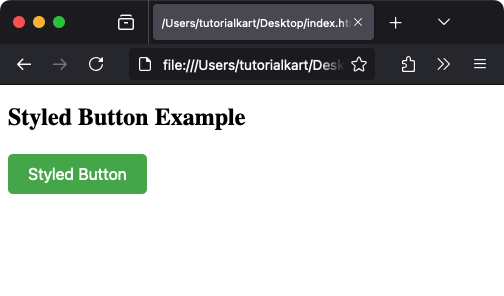 Styling the <button> Tag with CSS