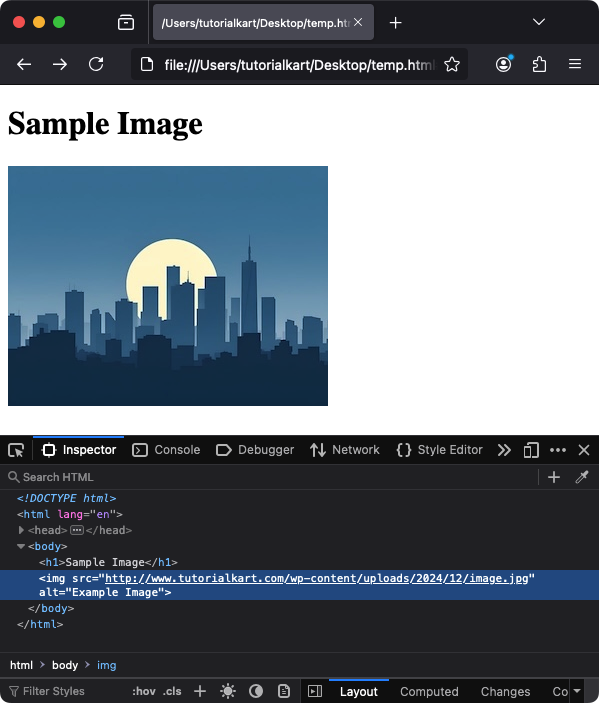 HTML Image - Specifying Image Paths