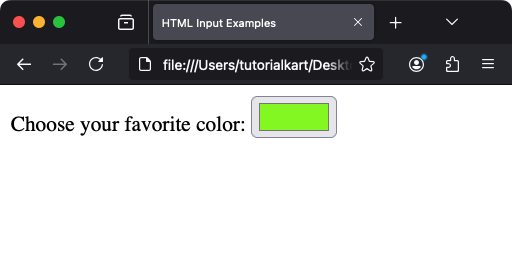 HTML Input Color Picker - Adding a Label for Accessibility