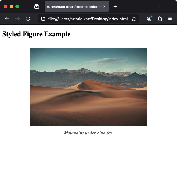 Styling the <figure> Tag with CSS