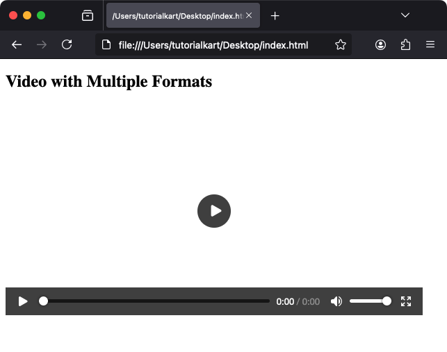 Example with Multiple Sources of Video