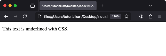 Styling Underlined Text with CSS