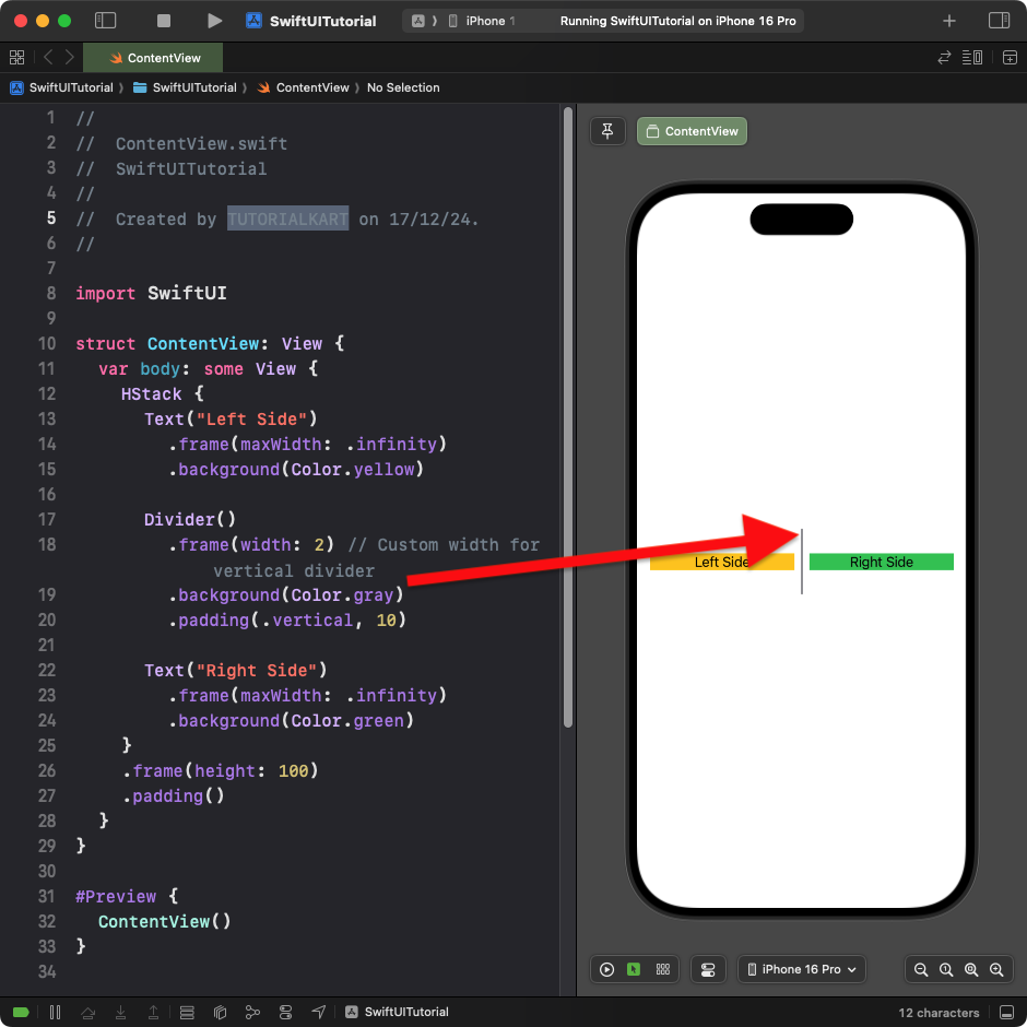 Vertical Divider in SwiftUI