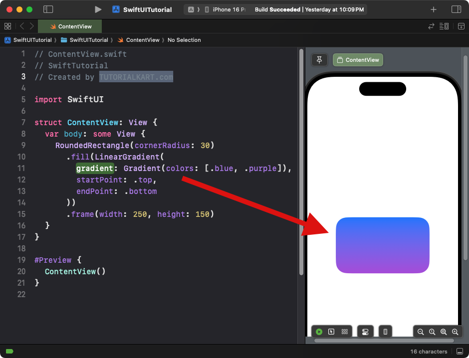 Example for RoundedRectangle with Gradient in SwiftUI