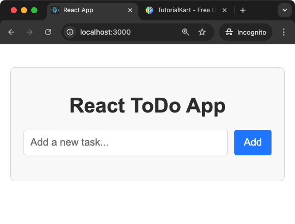 ToDo App - Home Screen