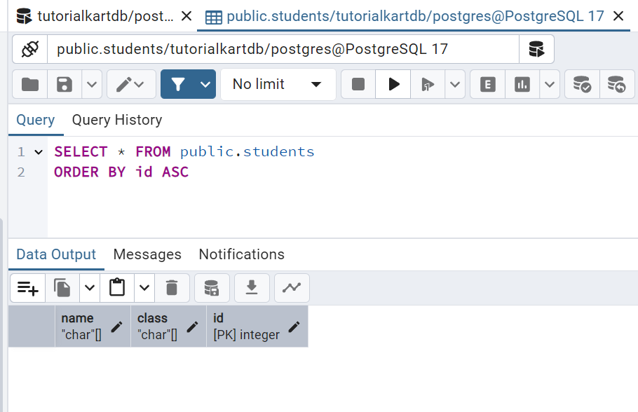 PostgreSQL - Add Columns to a Table in pgAdmin - Step 5: Verify the Changes