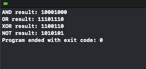 Example for Using Bitwise Operators in Swift