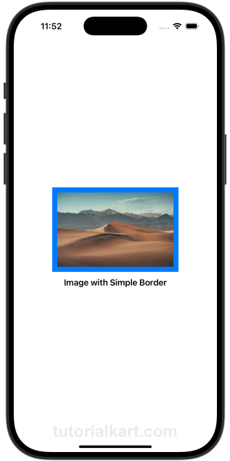 SwiftUI Example for Adding a Simple Border to Image