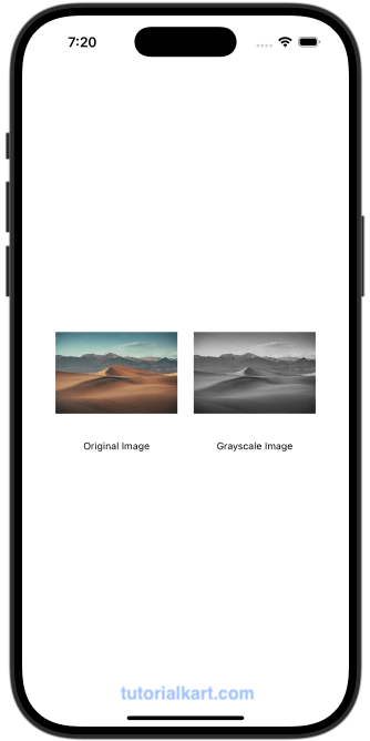 SwiftUI Example to Apply Full Grayscale to Image