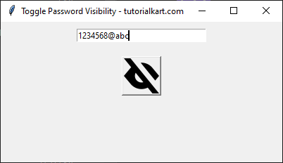 Toggle Password Visibility with an Eye Icon in Tkinter Python - Show Password