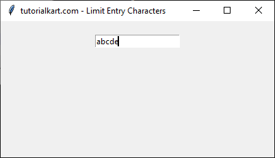 Blocking Input After Character Limit in Entry Widget in Tkinter Python