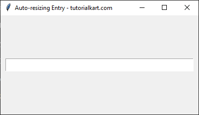 Auto-resizing Entry Using pack() Layout in Tkinter Python