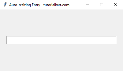 Auto-resizing Entry Using place() with Relative Sizing in Tkinter Python