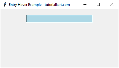 Changing Background Color of Entry Widget on Hover in Tkinter Python - Upon Hovering