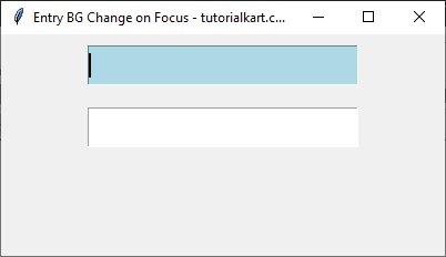 Changing Background Color of Entry Widget with Multiple Entry Fields - With Focus to First Entry Field