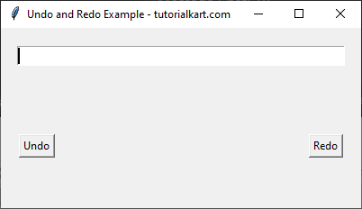 Tkinter Entry with Undo and Redo 