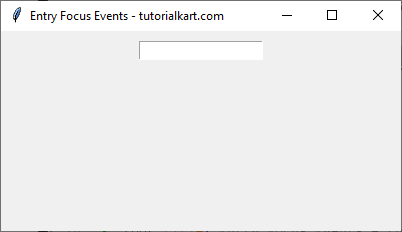 Detecting Entry Widget Focus in Tkinter Python - Before Focus