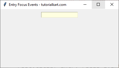 Detecting Entry Widget Focus in Tkinter Python - After Focus