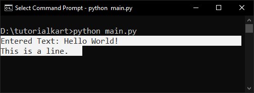 Getting Text from Text Widget on Button Click in tkinter Python - Console Output