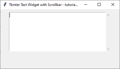 Setting Text Widget with Scrollbar in tkinter python