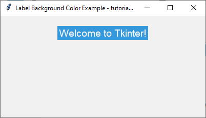 Setting Background Color for Label Using 8-bit Per Color Hex Code in Tkinter Python